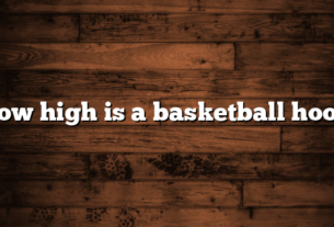 how high is a basketball hoop