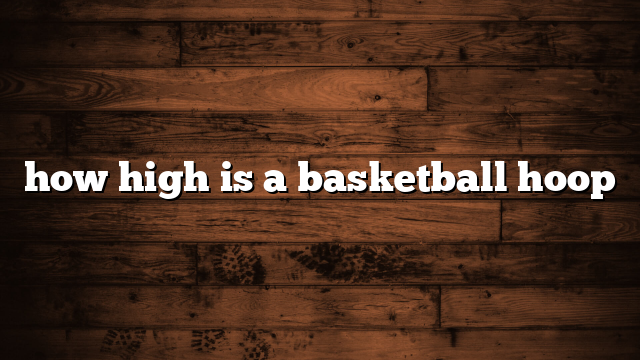 how high is a basketball hoop