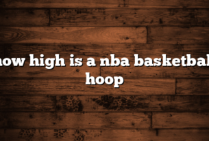 how high is a nba basketball hoop