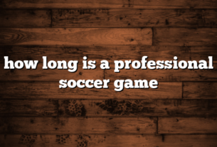 how long is a professional soccer game