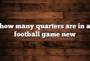 how many quarters are in a football game new