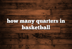 how many quarters in basketball