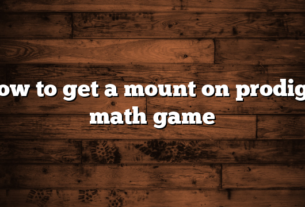 how to get a mount on prodigy math game