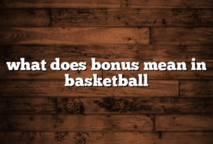 what does bonus mean in basketball