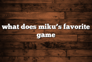 what does miku’s favorite game