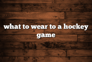 what to wear to a hockey game