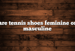 are tennis shoes feminine or masculine