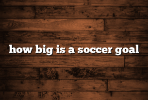 how big is a soccer goal