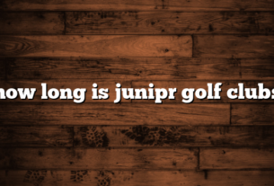 how long is junipr golf clubs