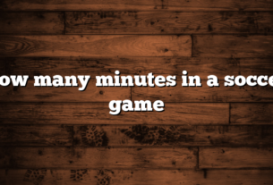 how many minutes in a soccer game