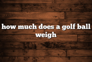 how much does a golf ball weigh