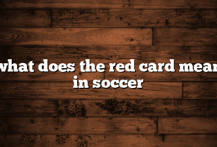 what does the red card mean in soccer