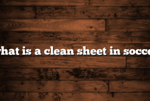 what is a clean sheet in soccer