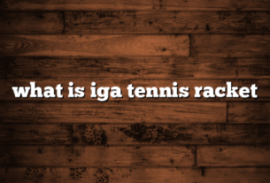 what is iga tennis racket