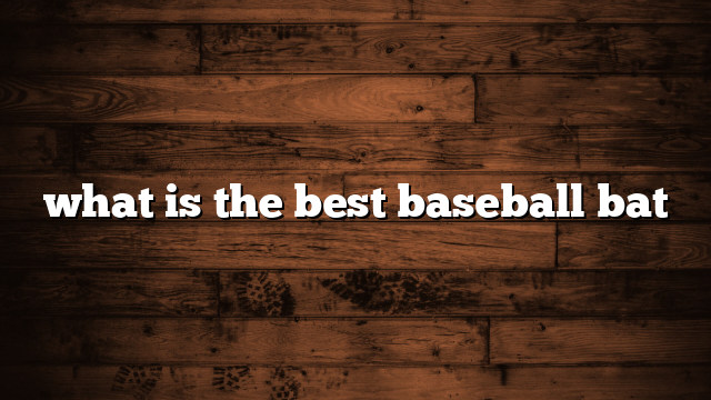 what is the best baseball bat