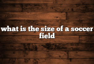 what is the size of a soccer field