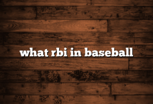 what rbi in baseball