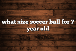 what size soccer ball for 7 year old