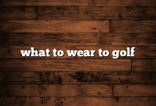 what to wear to golf