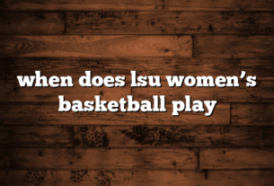 when does lsu women’s basketball play