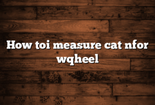 How toi measure cat nfor wqheel