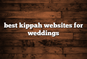 best kippah websites for weddings